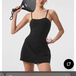 ALO Yoga Alosoft Courtside Tennis Dress - Coral Pink